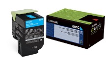 Lexmark 801C 80C10C0 Cyan Return Program Toner 