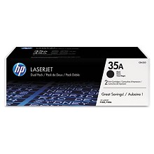 HP 35A CB435AD Black CB435A Toner Cartridge 2 Pack 