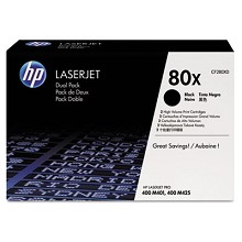 HP 80X CF280XD Smart Print Cartridge Dual Pack 